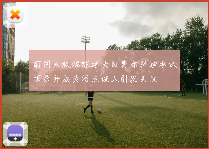 前国米极端球迷头目费尔科迪承认谋杀并成为污点证人引发关注